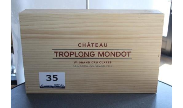 kist inh 6 flessen à 75cl wijn, Chateau Troplong Mondot, Saint-Emilion Grand Cru, 2018